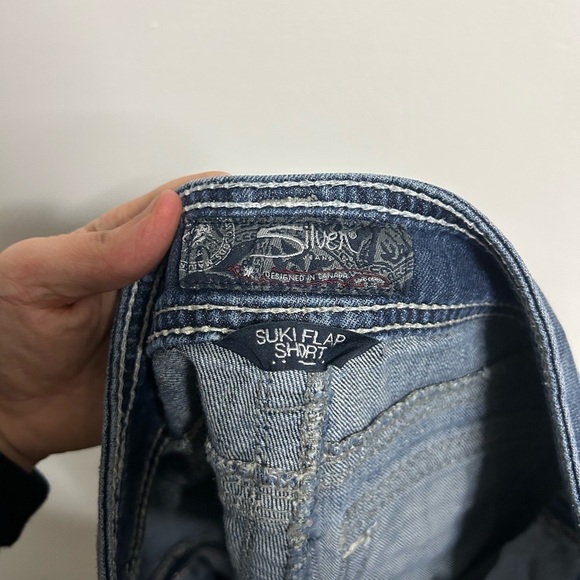 Silver Women’s Suki Flap Shorts - Picture 4 of 5